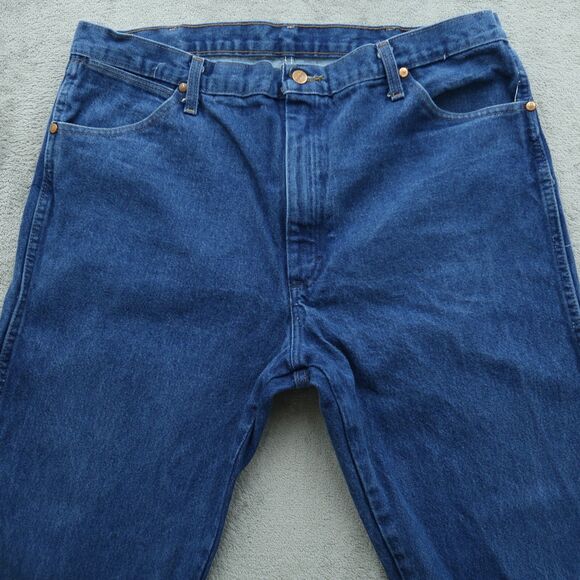 Wrangler 13MWZ Jeans Mens Size-40 Blue (38x32 actual) Original Cowboy Cut Denim - Picture 10 of 13